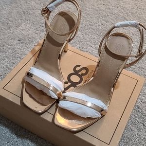 Asos rose gold stilettos wide width